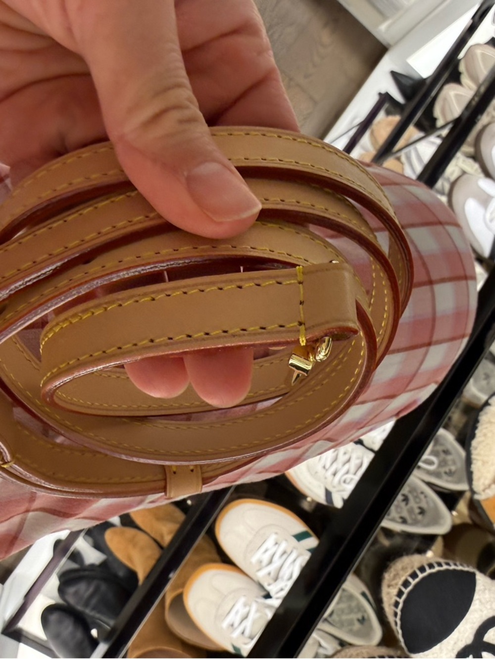 Louis Vuitton Cream, Tan, and Green Speedy 20 Bag - Picture 11 of 16